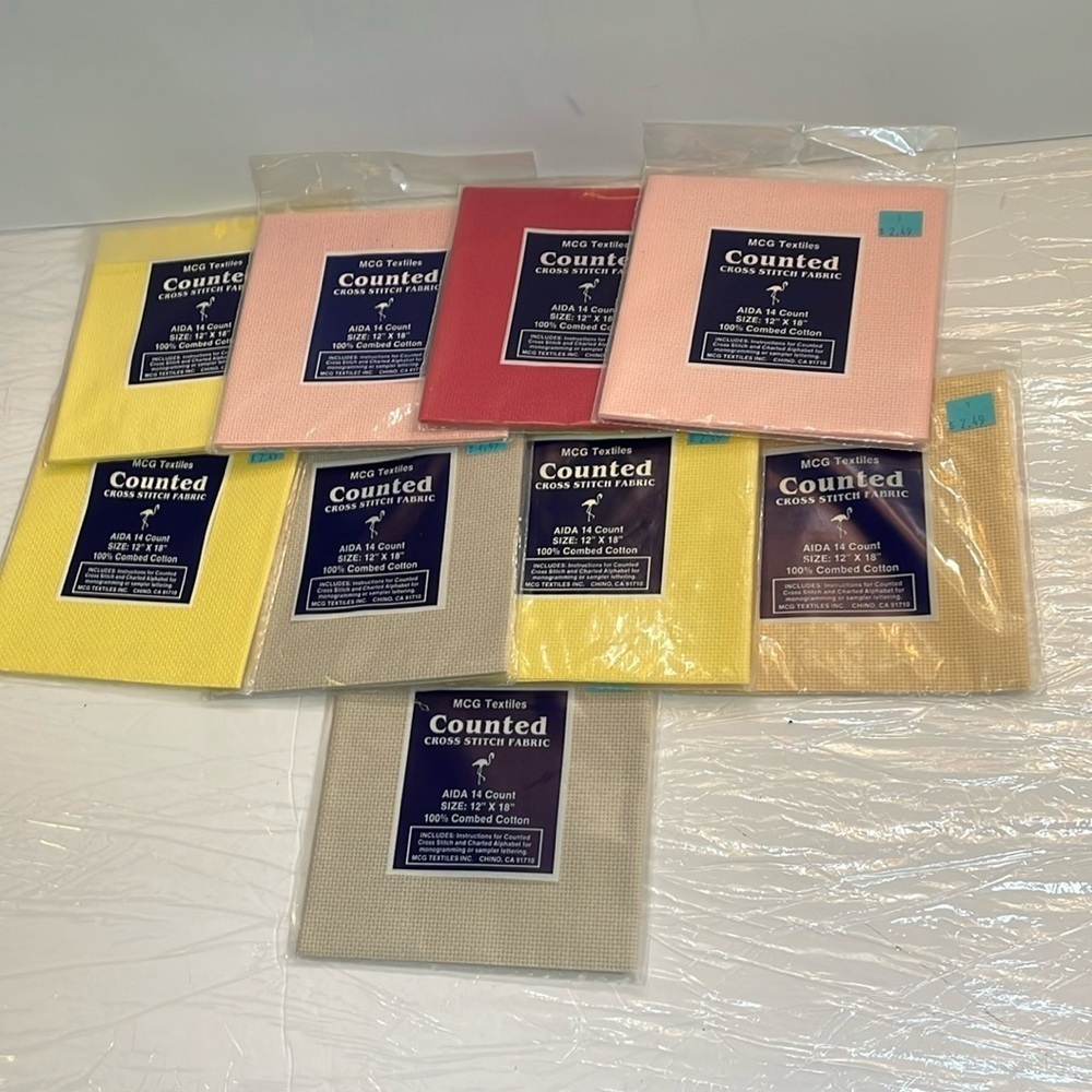 New Counted Cross Stitch Fabric Bundle 9